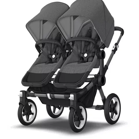 BOXED BUGABOO DONKEY5 TWIN EXTENSION COMPLETE - GREY MELANGE (3 BOXES)