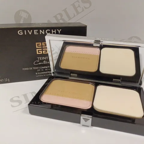 GIVENCHY TEINT COUTURE LONG WEAR COMPACT FOUNDATION & HIGHLIGHTER - #4 ELEGANT BEIGE 