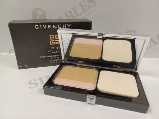 GIVENCHY TEINT COUTURE LONG WEAR COMPACT FOUNDATION & HIGHLIGHTER - #4 ELEGANT BEIGE 