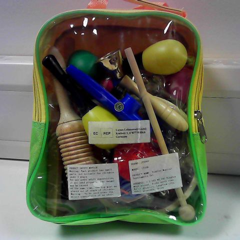 TODDLER MUSICAL INSTRUMENTS SET WITH BACK PACK 