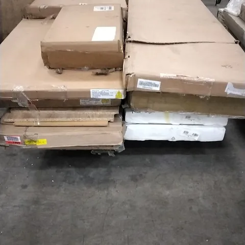 PALLET OF ASSORTED BOXED FURNITURE PARTS FOR WARDROBE, CABINET AND DOOR