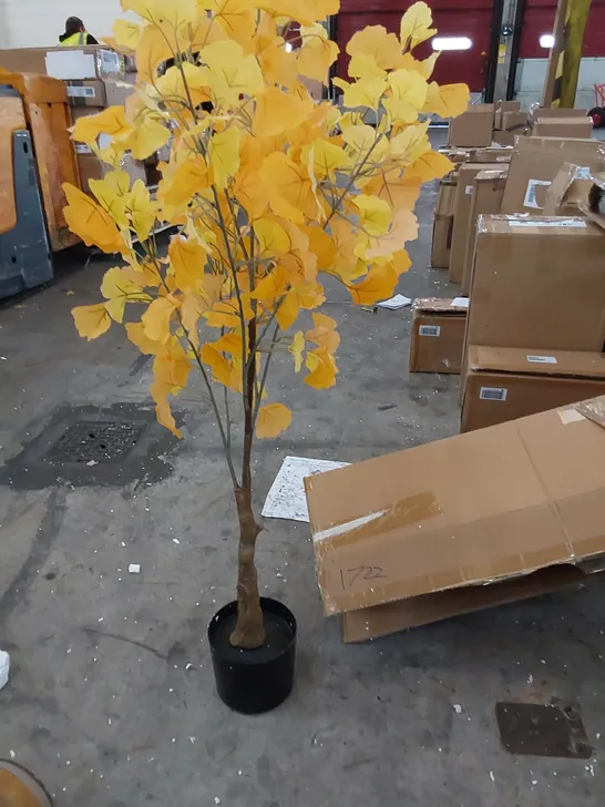 BOXED LARGE ARTIFICIAL GINKGO TREE 150CM