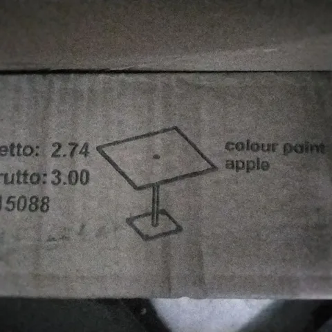 BOXED APPLE COLOUR TABLE PARTS (1 OF 3 BOXES)