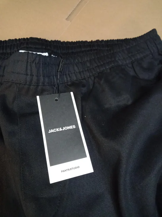 JACK JONES CARGO JOGGER BLACK SIZE -XXL 