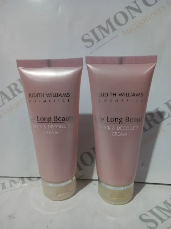 JUDITH WILLIAMS LIFE LONG BEAUTY NECK & DÉCOLLETÉ CREAM (100ML) DUO