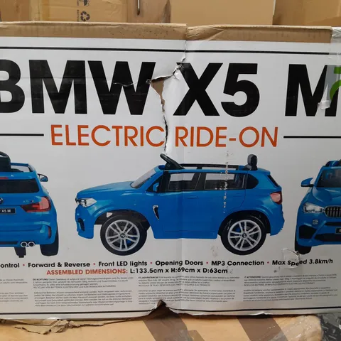 BOXED BMW X5 12V ELECTRIC RIDE-ON CAR  - COLLECTION ONLY 