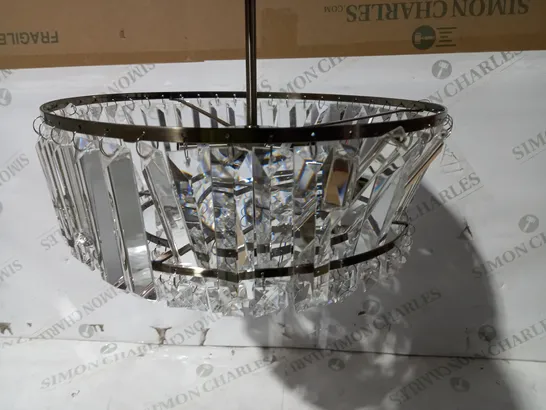 DESIGNER STYLE CRYSTAL EFFECT CEILING LIGHT