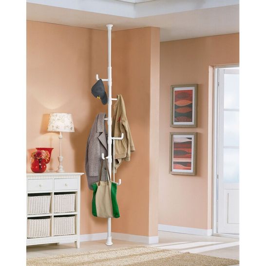 BOXED NIKOLAI COAT STAND- METAL HANGER/WHITE 