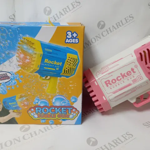 BOXED ROCKET BUBBLE GUN WITH 69 FOAMING HOLES