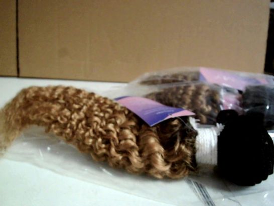 LOT OF 3 ITEMS TO INCLUDE: KEMY HAIR EXTENSIONS - DARK BLONDE