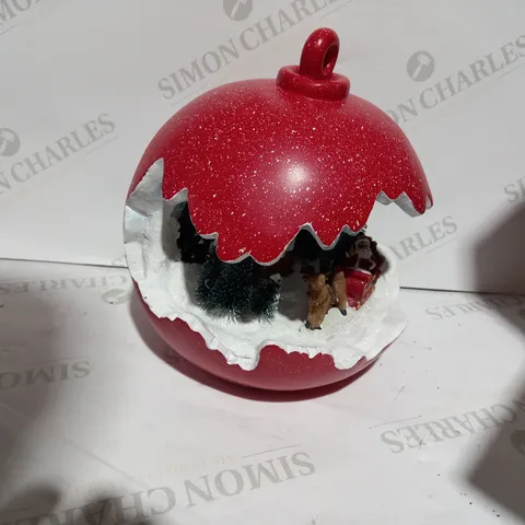 SANTAS EXPRESS PRE-LIT SPHERE WITH CHRISTMAS CHARACTER SCENE