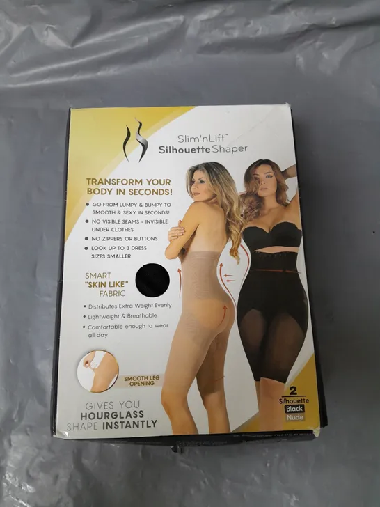 SLIM N LIFT SILHOUETTE SHAPER BLACK/NUDE SIZE EXTRA LARGE