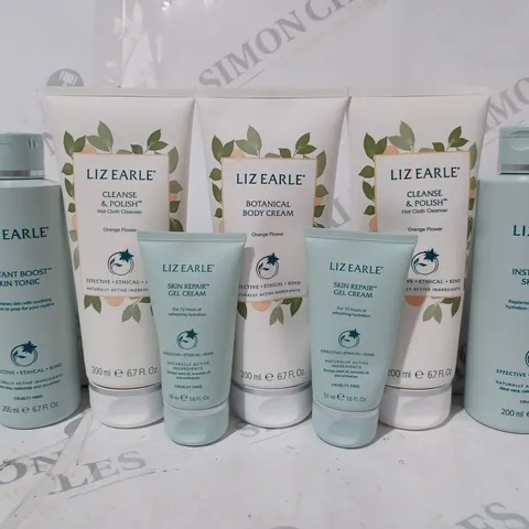 BOX OF ASSORTED LIZ EARLE HEALTHCARE ITEMS