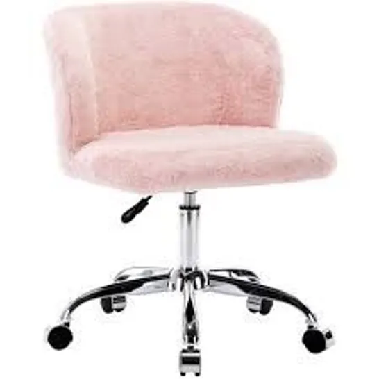 BOXED FUR OFFICE CHAIR ROSE