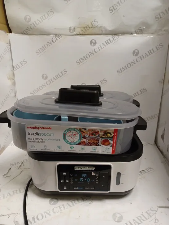 BOXED MORPHY RICHARDS INTELLISTEAM FOOD STEAME