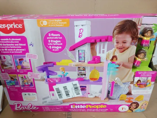 BOXED FISHER PRICE LITTLE PEOPLE BARBIE DREAMHOUSE PLAYSET