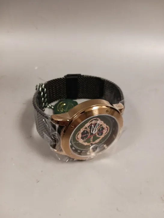 GAMAGES LIBERTY ROSE GREEN DIAL WATCH 