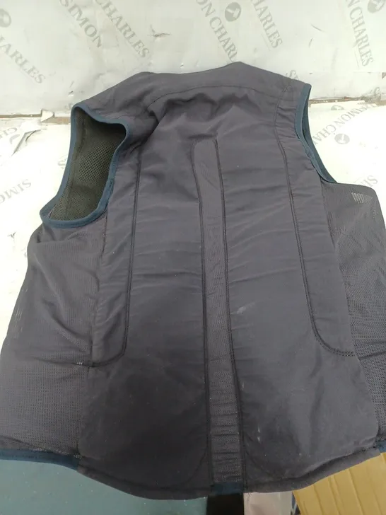 HORSE PILOT NAVY BLUE QUILTED GILET SIZE MEDIUM