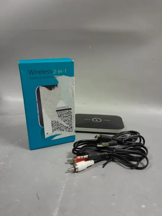 BOXED WIRELESS 2-IN-1 AUDIO RECEIVER/TRANSMITTER 