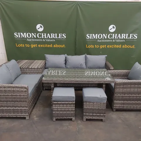 BRAND NEW TEXAS GARDEN AND PATIO RATTAN SOFA SET 