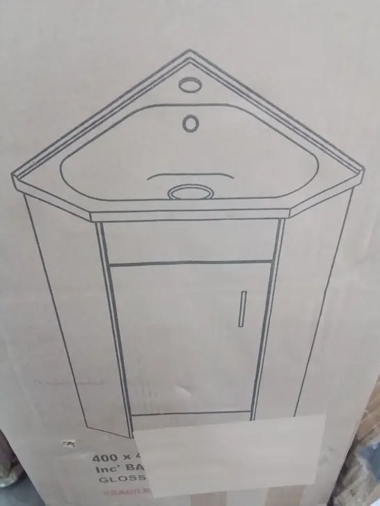 MAYFORD CORNER CLOAKROOM VANITY UNIT