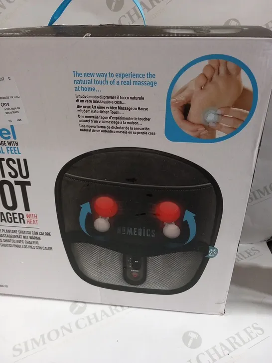 BOXED HOMEDICS SHIATSU FOOT MASSAGER WITH HEAT GSF-500H-EU