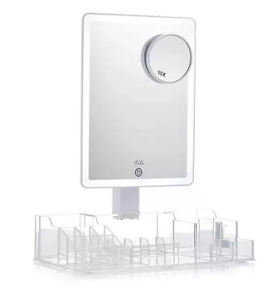 TILI LED MIRROR WITH ACRYLIC STORAGE