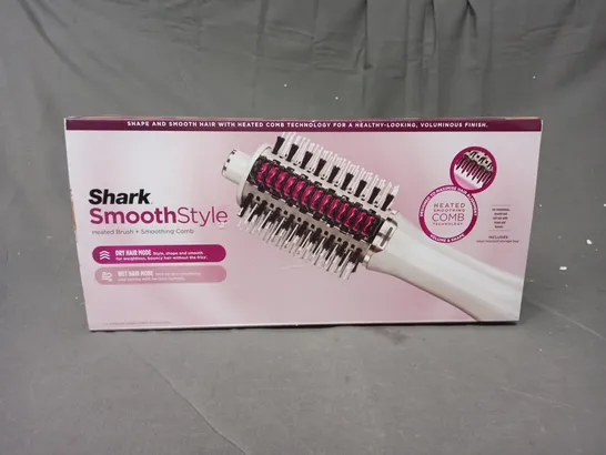 BOXED SHARK SMOOTH STYLE HEATED BRUSH AND SMOOTHING COMB