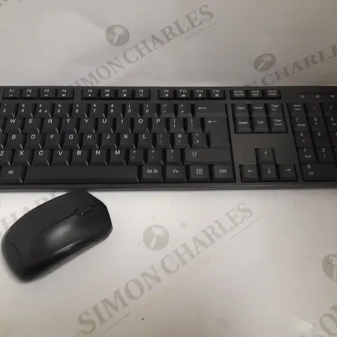 WIRELESS KEYBOARD AND MOUSE - BLACK