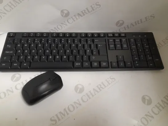 WIRELESS KEYBOARD AND MOUSE - BLACK