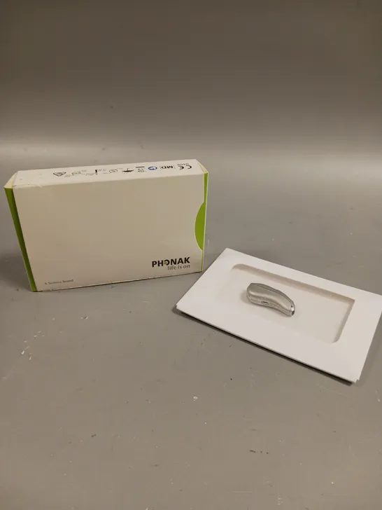 BOXED PHONAK AUDEO LIFE L90 HEARING AID - SILVER GRAY 