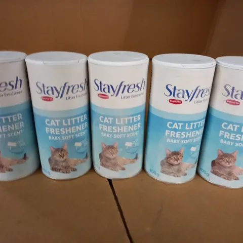 LOT OF 5 STAYFRESH CAT LITTER FRESHNERS