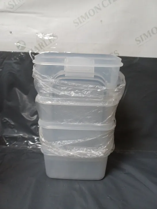 APPROXIMATELY 10 FOOD CONTAINERS WITH LIDS