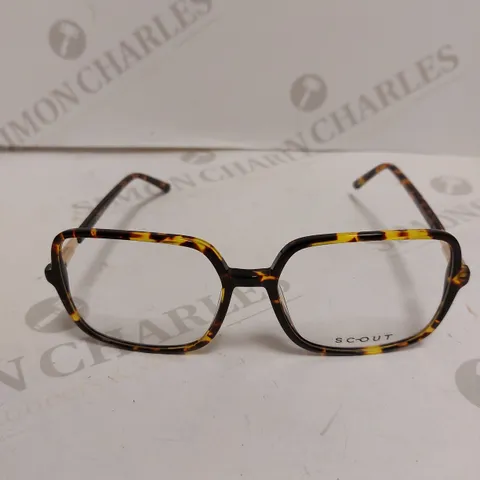 SCOUT CALINA TORTOISE FRAMED SQUARE EYEGLASSES 