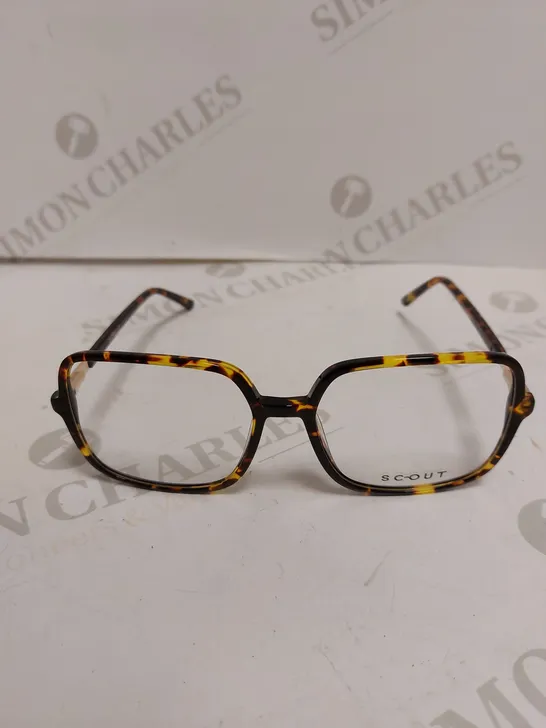 SCOUT CALINA TORTOISE FRAMED SQUARE EYEGLASSES 