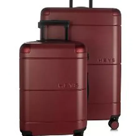 HEYS ZEN 2 PIECE LUGGAGE SET BURGUNDY