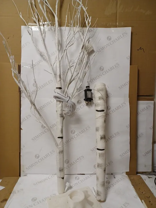 JOHN LEWIS PRE-LIT WHITE FROSTED BIRCH TREE - COLLECTION ONLY 