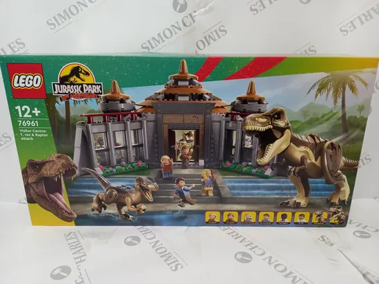 BOXED LEGO JURASSIC PARK 30TH ANNIVERSARY VISITOR CENTRE: T. REX & RAPTOR ATTACK 76961