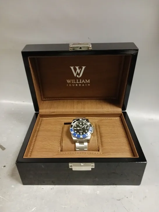 WILLIAM JOURDAIN DIVING WATCH – 20 METER WATER RESISTANT – NH35 AUTOMATIC MOVEMENT – SAPPHIRE CRYSTAL GLASS