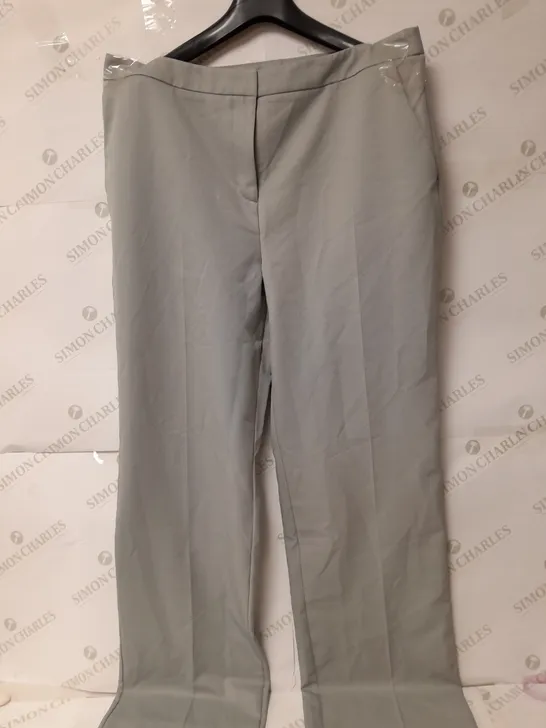 COLLUSION STRAIGHT LEG TROUSERS IN DUCK EGG BLUSE SIZE 18