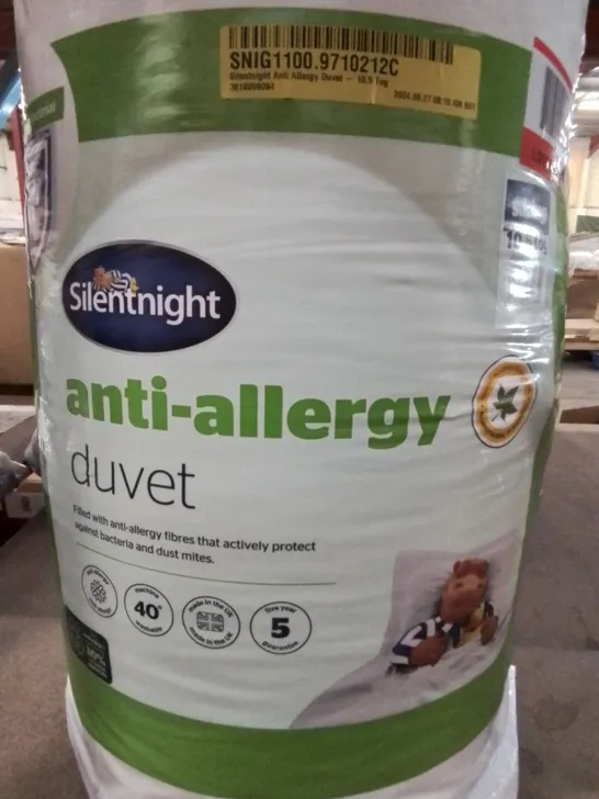 SILENTNIGHT ANTI ALLERGY DUVET 10.5 TOG - KING 