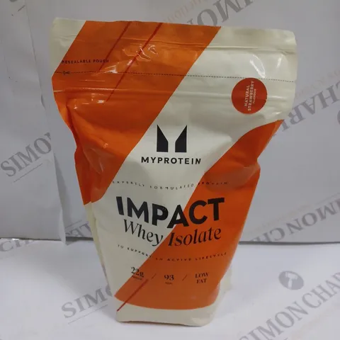SEALED MYPROTEIN IMPACT WHEY ISOLATE - NATURAL STRAWBERRY 500G