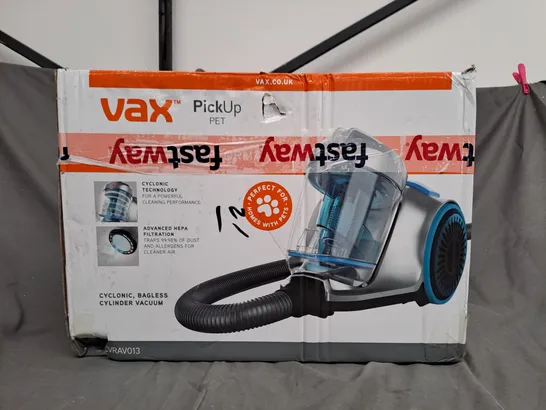 VAX PICKUP PET CYCLONIC BAGLESS VACUUM CLEANER  RRP £99.99