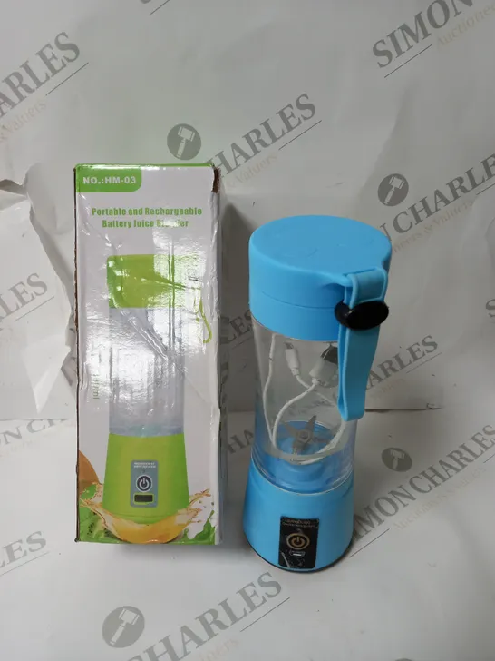 BOXED UNBRANDED PORTABLE AND RECHARGEABLE BATTERY JUICE BLENDER