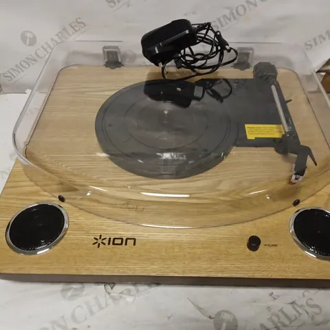 ION MAX LP WOOD CONVERSION TURNTABLE