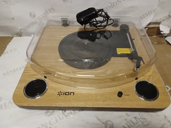 ION MAX LP WOOD CONVERSION TURNTABLE