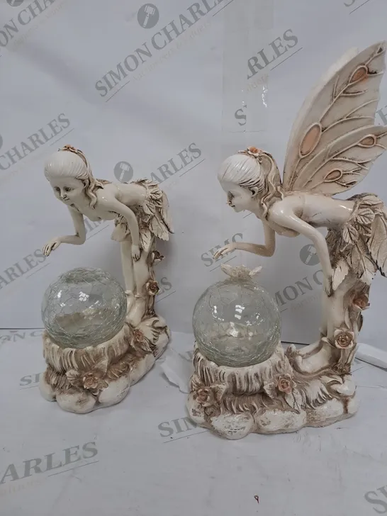 GARDEN REFLECTIONS SET OF 2 SOLAR FAIRIES