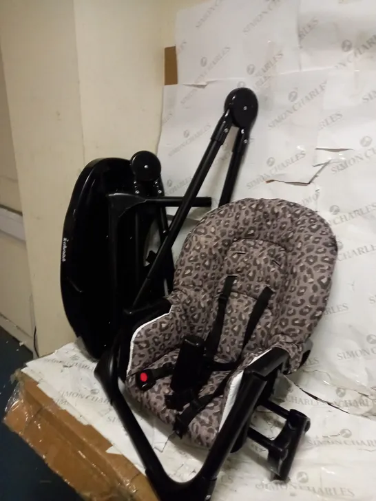 DANI DYER BLACK LEAPORD PREMIUM HIGHCHAIR - COLLECTION ONLY 