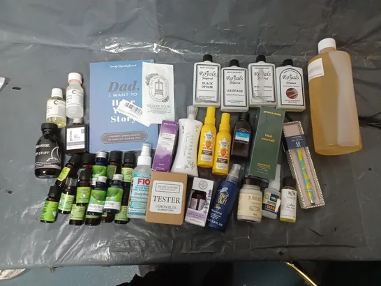 LOT CONTAINING SEVERAL DEFUSER OILS, AIR FRESHENER, SUPER GLUE ETC.