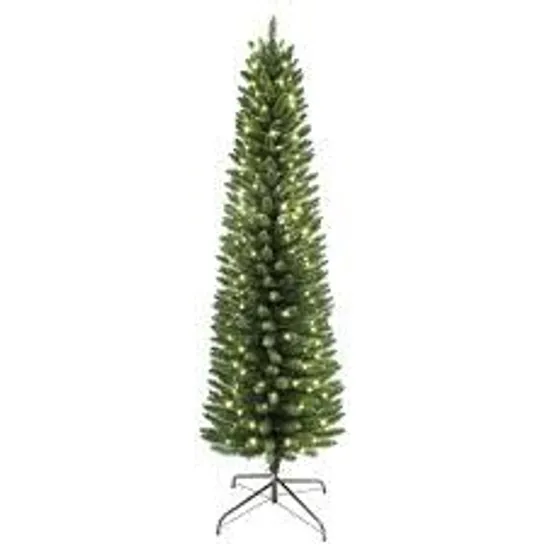 BOXED PRE-LIT 6FT PENCIL CHRISTMAS TREE - COLLECTION ONLY RRP £54.99